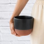 Pluto Planter - Charcoal - 16CM