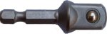 Tork Craft Socket Adaptor 1 4'M Sq X 50MM Hex Shank Carded Livestainable