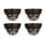 Indoor/outdoor Dome Dummy Camera With Flashing LED X4 Combo