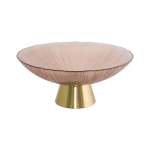Pink & Gold Footed Bowl