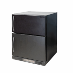 Polarcab Black Dual Fridge freezer