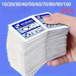 10 20 30 40 50 60 70 80 90 100PCS Gentle Unscented Glasses Cleaning Wipes - Streak-free Lint-free Anti-static Cloth For Cleaning