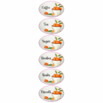 Vinyl Sticker Kitchen Ml Orange & Tulip