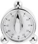 Mechanical Kitchen Countdown Timer Clock With Alarm Silver Cooking
