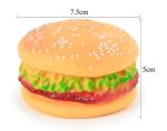 Squeaky Burger Dog Chew Toy