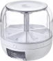 Round Grain Dispenser Rotary Dry Food Storage Container - 6 Grid