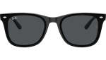 Unisex Classic Black Square Sunglasses In Black - Black Onesize