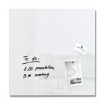 Flawless Magnetic Glass Board Artverum 480 X 480 White – SIGEGL111