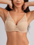 Elegant Women's Bra Comfort Breathable Daily Wear Lace Detail Adjustable Straps Underwire Support