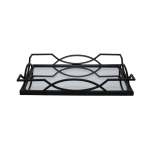 53CM Metro Rectangular Tray Black