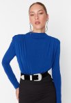 Smart Knitted Bodysuit - Cobalt