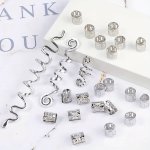 28 Pcs set Dreadlock Braid Hair Ring Metal Hair Accessories Spiral Hair Clip Wig Braiding Hair Accessories Set