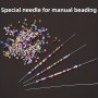 10PCS Ultra-fine Beading Needles - Metal Sewing Pins For Jewelry Making & Diy Crafts Ideal For Threading Pearls And Beads