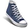 Unisex Retro High Top Canvas Sneaker – Navy