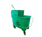 20L Econo Single Bucket & Wringer Green