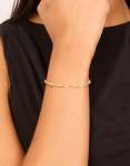 Goldair Gold Plated Multicoloured & Clear Cubic Zirconia Oval Bracelet