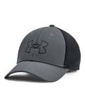 Men's Ua Iso-chill Driver Mesh Adjustable Cap - Pitch Gray Osfm