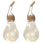 Kit Of 2 Solar Light Bulbs 14X8 Glass IP44