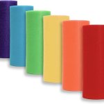 Colorful Tulle Fabric Ribbon Roll - 18 Assorted Colors - 15.24 Cm X 9.14 Meter - Ideal For Wedding Decor Party Favors Table Skir