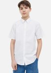 Short-sleeved Cotton Shirt - White