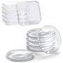 12PC Door Handle Wall Protector Self Adhesive Bumper Pads Cabinet Furniture