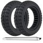 Tocbeuu 9.5X2.5-6.1 Solid Tires For Electric Scooter Off-road Replacement Wheels Tubeless Rubber Tyre For Niu KQI3 Pro/max/sport