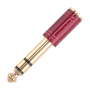 6.5MM 6.35MM Stereo Headphone Aux Cable Audio Adapter Plug Red