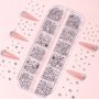 Crystal Flatback Nail Art Rhinestones Round Nail Art Gemstones For Making Accessories Shoes Clothes Makeup Bags Nail Art Decoration