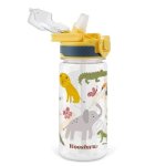 Omedecal Kids Water Bottle For School 16 Oz Plastic Straw Water Bottle With Silicone Spout And Leakproof Cover Dishwasher Safe W