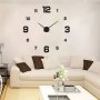 1PC Wall Clock Mute Decorative Punch-free Nordic Luminous Hanging Clock For Living Rooms Wall Clock