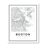 BOSTON Art Print - A4