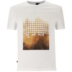 Polo Mens Printed Houndstooth Short Sleeve T-Shirt In White - White 2XL