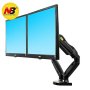 Nb North Bayou Dual Monitor Desk Mount Stand Full Motion Swivel Computer Monitor Arm For Two Screens 17-27 Inch With 4.4~19.8LBS Load Capacity For