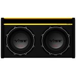 Slik Slick Dual 12" Bass Enclosure 1000W Rms 3000W Peak Dual 2 Ohm