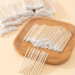 100 500 1000PCS Microblading Cotton Swabs Eyebrow Correction Gadgets Nail Wooden Swabs Cleaning Sticks Nail Polish Remover Nail