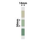 NB284 - - D11 D101 D110 H1S - 14X30MM - 210 Green 3 Colours Labels