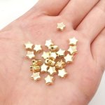 100PCS SET Golden Star Ccb Plastic Loose Star Shape Spacer Beads For Jewelry Making Diy Fashi Bracelets Necklaces Beaded Accesso