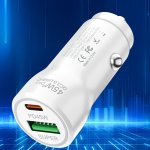 Zs - 45W Dual Port Fast Car Charger - White