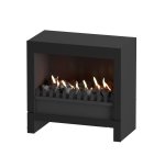 Baiona Gas Fireplace - Black 1050MM