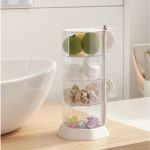 Rotating Hexagonal Acrylic Display Case - 4 Layers