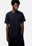Regular Fit Piqu T-Shirt - Navy Blue