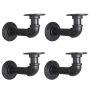 Pipe Brackets For Floating Shelves Heavy Duty Wall Mounted Diy