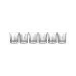 Maxwell & Williams Empire Double Old Fashion 6 Piece Glass Set Clear