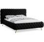 Dawn Sleigh Bed King -black