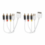 Manhattan 1.5M Av Cable With 30-PIN Connector And USB - 2 Pack