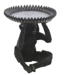Black Banana Monkey Serving Bowl