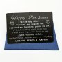 1pc Boyfriend Birthday Card For Him Happy Birthday Gifts For Men Guy Metal Wallet Card