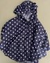 Sepharose Navy Blue Dotted Rain Poncho Medium 6/8Y