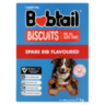 Bobtail Spare Rib Flavoured Dog Biscuits 1KG