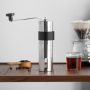 Manual Coffee Grinder Hand Coffee Grinder Portable Coffee Grinder With Adjustable Settings Suitable Use For Home Kitchen And Office. Silver.